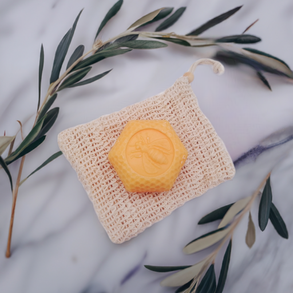 Honig-Milch-Seife, Wabenform, 100g