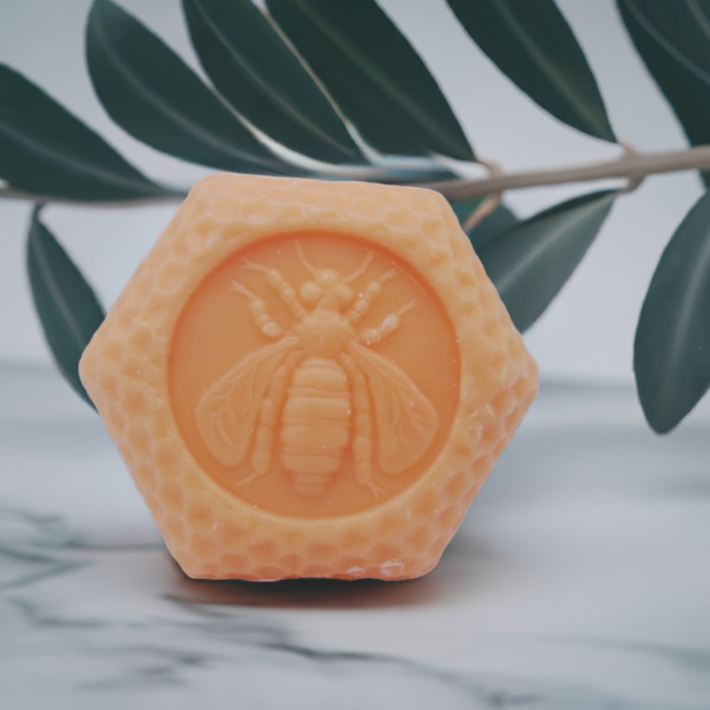 Honig-Milch-Seife, Wabenform, 100g