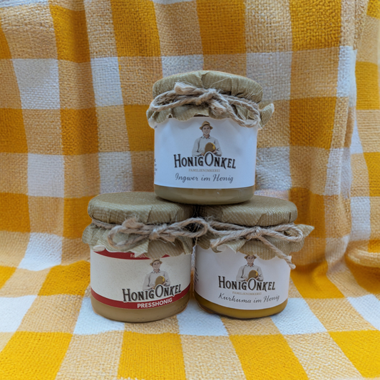 Honig-Trio „Feine Würze“, 3x 250g